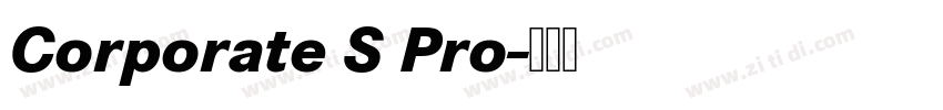 Corporate S Pro字体转换